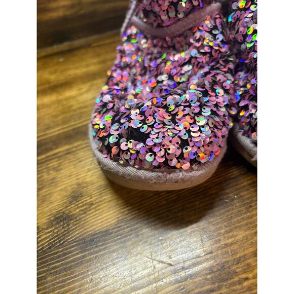 UGG Purple Classic Mini Stellar Sequin Boots Size 8 - Picture 5 of 13